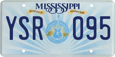 MS license plate YSR095