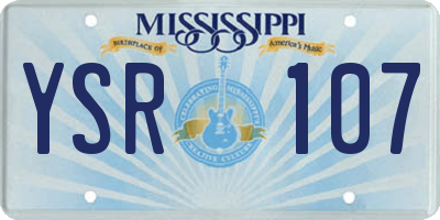 MS license plate YSR107
