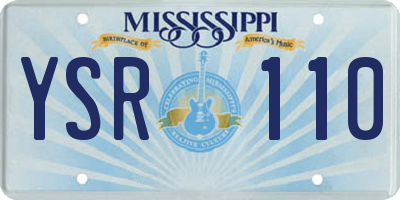 MS license plate YSR110