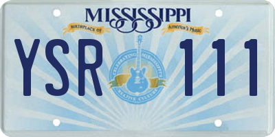 MS license plate YSR111