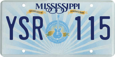 MS license plate YSR115
