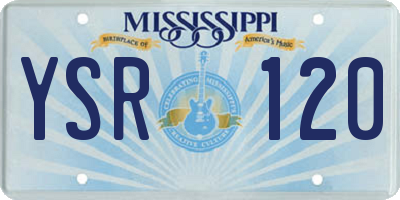MS license plate YSR120