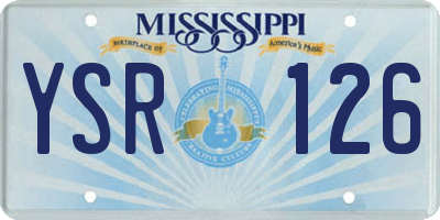 MS license plate YSR126