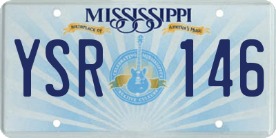 MS license plate YSR146