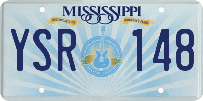 MS license plate YSR148