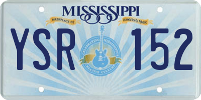 MS license plate YSR152