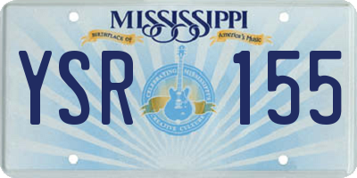 MS license plate YSR155