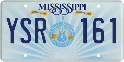 MS license plate YSR161