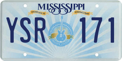 MS license plate YSR171