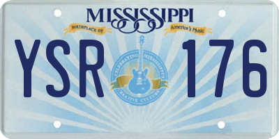 MS license plate YSR176