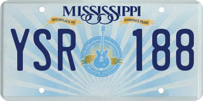 MS license plate YSR188
