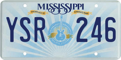 MS license plate YSR246