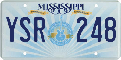 MS license plate YSR248