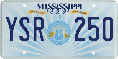 MS license plate YSR250