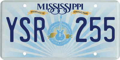 MS license plate YSR255