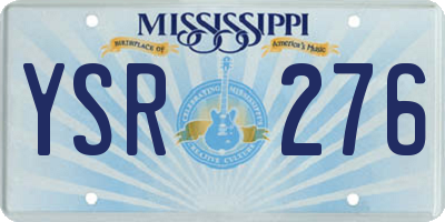 MS license plate YSR276