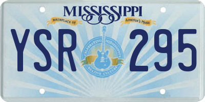 MS license plate YSR295