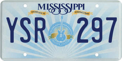 MS license plate YSR297