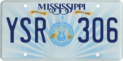 MS license plate YSR306