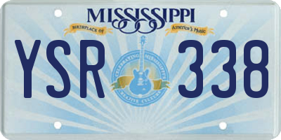 MS license plate YSR338