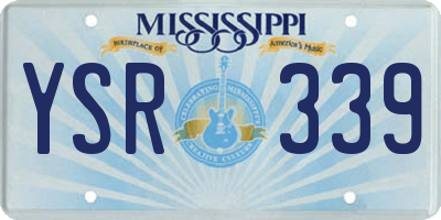 MS license plate YSR339