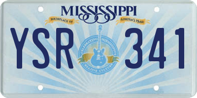 MS license plate YSR341