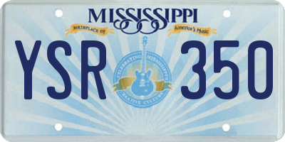 MS license plate YSR350