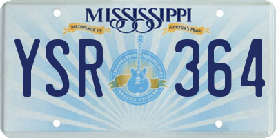 MS license plate YSR364