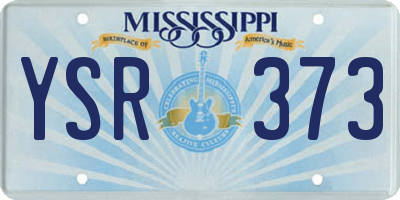 MS license plate YSR373