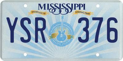 MS license plate YSR376