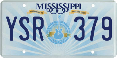 MS license plate YSR379