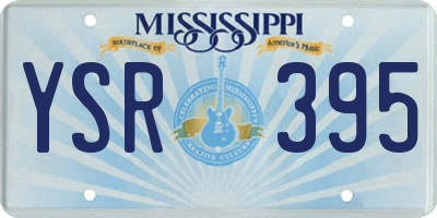 MS license plate YSR395