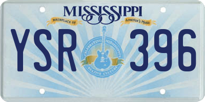 MS license plate YSR396