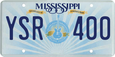 MS license plate YSR400