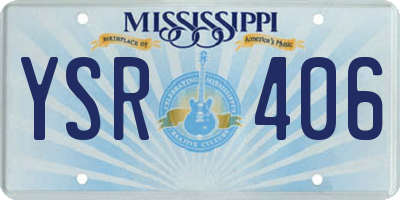 MS license plate YSR406