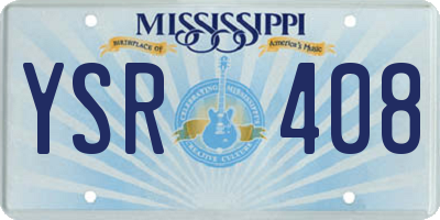 MS license plate YSR408