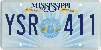 MS license plate YSR411