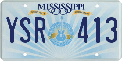 MS license plate YSR413