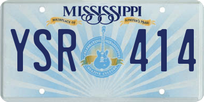 MS license plate YSR414