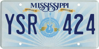 MS license plate YSR424