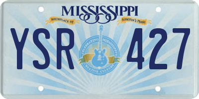 MS license plate YSR427