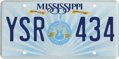 MS license plate YSR434