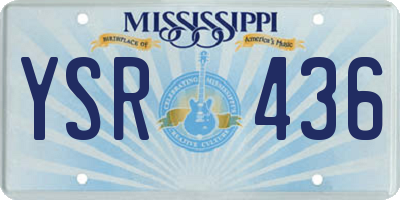 MS license plate YSR436