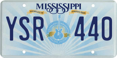 MS license plate YSR440