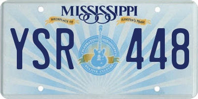 MS license plate YSR448