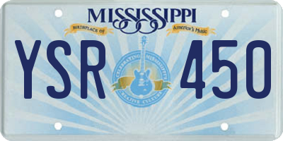 MS license plate YSR450