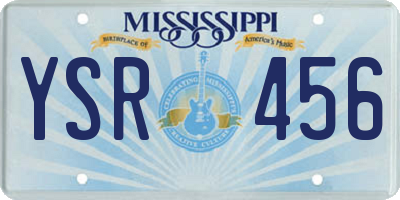 MS license plate YSR456