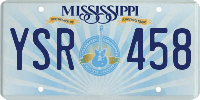 MS license plate YSR458