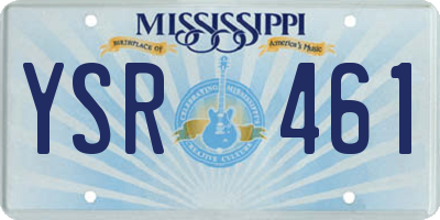 MS license plate YSR461
