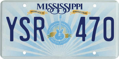 MS license plate YSR470